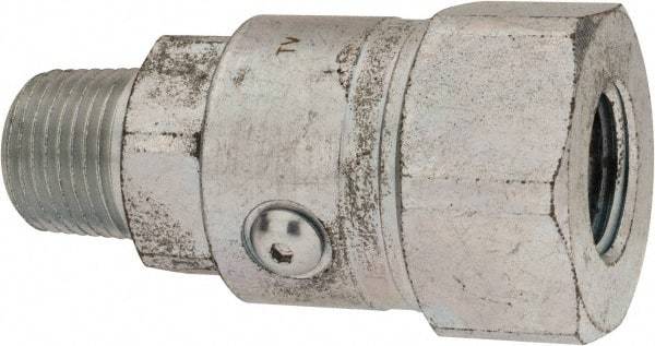 Parker - 1/2-14 NPTF Steel Hydraulic Hose Male NPT To Female NPT Swivel - 5,000 psi - Eagle Tool & Supply