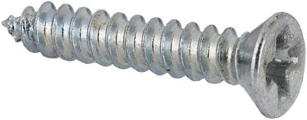 Value Collection - #2 Flat Head Phillips Sheet Metal Screw - Steel, 1/2" OAL, AISI 1016, ASME B18.6.3, ASME B18.6.4 & SAE J933, Grade 1016-1024 - Eagle Tool & Supply