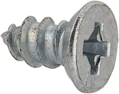 Value Collection - #4 Flat Head Phillips Sheet Metal Screw - Steel, 1/4" OAL, AISI 1016, ASME B18.6.3, ASME B18.6.4 & SAE J933, Grade 1016-1024 - Eagle Tool & Supply