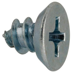 Value Collection - #8 Flat Head Phillips Sheet Metal Screw - Steel, 1/4" OAL, AISI 1016, ASME B18.6.3, ASME B18.6.4 & SAE J933, Grade 1016-1024 - Eagle Tool & Supply