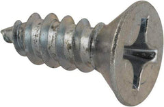 Value Collection - #12 Flat Head Phillips Sheet Metal Screw - Steel, 5/8" OAL, AISI 1016, ASME B18.6.3, ASME B18.6.4 & SAE J933, Grade 1016-1024 - Eagle Tool & Supply