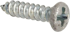 Value Collection - #4 Oval Head Phillips Sheet Metal Screw - Steel, 1/2" OAL, AISI 1016, ANSI/ASME B18.6.4, ASME B18.6.3 & SAE J933, Grade 1016-1024 - Eagle Tool & Supply