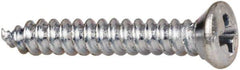 Value Collection - #4 Oval Head Phillips Sheet Metal Screw - Steel, 3/4" OAL, AISI 1016, ANSI/ASME B18.6.4, ASME B18.6.3 & SAE J933, Grade 1016-1024 - Eagle Tool & Supply