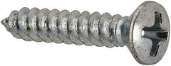Value Collection - #6 Oval Head Phillips Sheet Metal Screw - Steel, 3/4" OAL, AISI 1016, ANSI/ASME B18.6.4, ASME B18.6.3 & SAE J933, Grade 1016-1024 - Eagle Tool & Supply