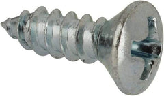 Value Collection - #7 Oval Head Phillips Sheet Metal Screw - Steel, 1/2" OAL, AISI 1016, ANSI/ASME B18.6.4, ASME B18.6.3 & SAE J933, Grade 1016-1024 - Eagle Tool & Supply