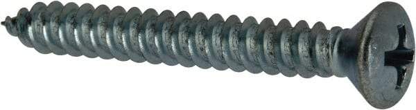Value Collection - #10 Oval Head Phillips Sheet Metal Screw - Steel, 1-1/2" OAL, AISI 1016, ANSI/ASME B18.6.4, ASME B18.6.3 & SAE J933, Grade 1016-1024 - Eagle Tool & Supply