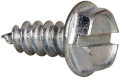 Value Collection - #7 Hex Washer Head Slotted Sheet Metal Screw - Steel, 3/8" Length Under Head, AISI 1016, ASME B18.6.3, ASME B18.6.4 & SAE J933, Grade 1016-1024 - Eagle Tool & Supply