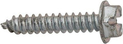 Value Collection - #8 Hex Washer Head Slotted Sheet Metal Screw - Steel, 7/8" Length Under Head, AISI 1016, ASME B18.6.3, ASME B18.6.4 & SAE J933, Grade 1016-1024 - Eagle Tool & Supply