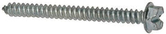 Value Collection - #8 Hex Washer Head Slotted Sheet Metal Screw - Steel, 1-3/4" Length Under Head, AISI 1016, ASME B18.6.3, ASME B18.6.4 & SAE J933, Grade 1016-1024 - Eagle Tool & Supply
