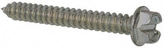 Value Collection - #12 Hex Washer Head Slotted Sheet Metal Screw - Steel, 1-3/4" Length Under Head, AISI 1016, ASME B18.6.3, ASME B18.6.4 & SAE J933, Grade 1016-1024 - Eagle Tool & Supply