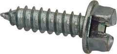Value Collection - 1/4" Hex Washer Head Slotted Sheet Metal Screw - Steel, 7/8" Length Under Head, AISI 1016, ASME B18.6.3, ASME B18.6.4 & SAE J933, Grade 1016-1024 - Eagle Tool & Supply