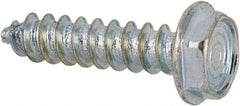 Value Collection - #4 Hex Washer Head Sheet Metal Screw - Steel, 1/2" Length Under Head, AISI 1016, ASME B18.6.3, ASME B18.6.4 & SAE J933, Grade 1016-1024 - Eagle Tool & Supply