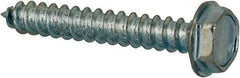 Value Collection - #4 Hex Washer Head Sheet Metal Screw - Steel, 3/4" Length Under Head, AISI 1016, ASME B18.6.3, ASME B18.6.4 & SAE J933, Grade 1016-1024 - Eagle Tool & Supply
