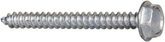 Value Collection - #6 Hex Washer Head Sheet Metal Screw - Steel, 1-1/4" Length Under Head, AISI 1016, ASME B18.6.3, ASME B18.6.4 & SAE J933, Grade 1016-1024 - Eagle Tool & Supply