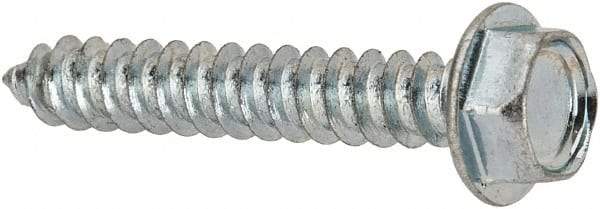 Value Collection - #8 Hex Washer Head Sheet Metal Screw - Steel, 1" Length Under Head, AISI 1016, ASME B18.6.3, ASME B18.6.4 & SAE J933, Grade 1016-1024 - Eagle Tool & Supply