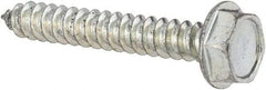 Value Collection - #10 Hex Washer Head Sheet Metal Screw - Steel, 1-1/4" Length Under Head, AISI 1016, ASME B18.6.3, ASME B18.6.4 & SAE J933, Grade 1016-1024 - Eagle Tool & Supply