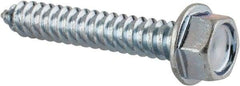 Value Collection - #14 Hex Washer Head Sheet Metal Screw - Steel, 1-1/2" Length Under Head, AISI 1016, ASME B18.6.3, ASME B18.6.4 & SAE J933, Grade 1016-1024 - Eagle Tool & Supply
