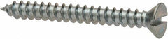 Value Collection - #6 Flat Head Slotted Sheet Metal Screw - Steel, 1-1/4" OAL, AISI 1016, ASME B18.6.3, ASME B18.6.4 & SAE J933, Grade 1016-1024 - Eagle Tool & Supply