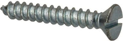 Value Collection - #12 Flat Head Slotted Sheet Metal Screw - Steel, 1-1/2" OAL, AISI 1016, ASME B18.6.3, ASME B18.6.4 & SAE J933, Grade 1016-1024 - Eagle Tool & Supply