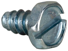 Value Collection - #6 Hex Head Slotted Sheet Metal Screw - Steel, 1/4" Length Under Head, AISI 1016, ASME B18.6.3 & SAE J933, Grade 1016-1024 - Eagle Tool & Supply