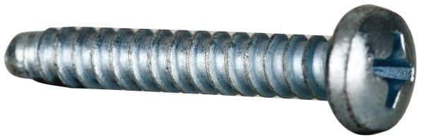 Value Collection - #8 Pan Head Phillips Sheet Metal Screw - Steel, 1" Length Under Head, AISI 1016, ASME B18.6.3, ASME B18.6.4 & SAE J933, Grade 1016-1024 - Eagle Tool & Supply