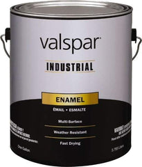 Valspar - 1 Gal Black Gloss Finish Enamel Paint - Interior/Exterior, 400 gL VOC Compliance - Eagle Tool & Supply