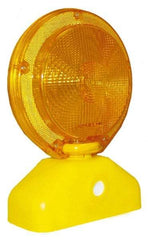 PRO-SAFE - 10-1/2" High Barricade Light - 1.3 Lb, Yellow Case & Amber Lens - Eagle Tool & Supply