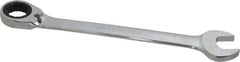 Paramount - 1" 12 Point Offset Combination Wrench - 15° Offset Angle, 12-1/2" OAL, Chrome Vanadium Steel, Polished Finish - Eagle Tool & Supply