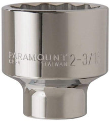 Paramount - 2-3/16", 3/4" Drive, Standard Hand Socket - 12 Points, 3-13/64" OAL - Eagle Tool & Supply