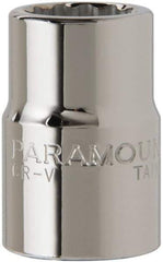 Paramount - 3/4" Drive, Standard Hand Socket - 12 Points, 2" OAL, Steel, Chrome Finish - Eagle Tool & Supply