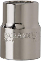 Paramount - 3/4" Drive, Standard Hand Socket - 12 Points, 2" OAL, Steel, Chrome Finish - Eagle Tool & Supply