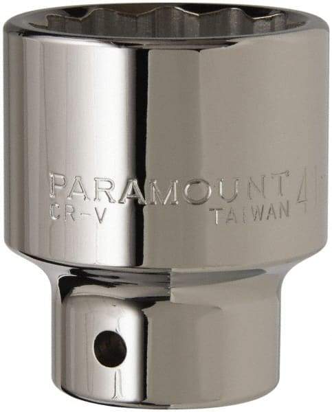 Paramount - 3/4" Drive, Standard Hand Socket - 12 Points, 2-29/32" OAL, Steel, Chrome Finish - Eagle Tool & Supply