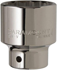 Paramount - 3/4" Drive, Standard Hand Socket - 12 Points, 2-29/32" OAL, Steel, Chrome Finish - Eagle Tool & Supply