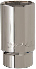 Paramount - 1-7/16", 3/4" Drive, Deep Hand Socket - 6 Points, 3-1/2" OAL, Steel, Chrome Finish - Eagle Tool & Supply