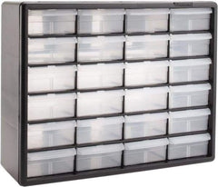 Akro-Mils - 24 Drawer, Small Parts Cabinet - 6-3/8" Deep x 20" Wide x 15-13/16" High - Eagle Tool & Supply