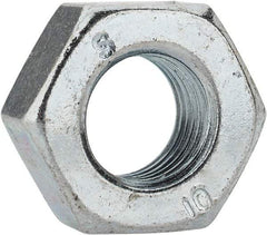 Value Collection - M8x1.00 Metric Fine Steel Right Hand Hex Nut - 13mm Across Flats, 6.5mm High, Zinc-Plated Finish - Eagle Tool & Supply