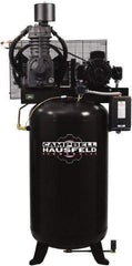 Campbell Hausfeld - 7.5 hp, 80 Gal Stationary Electric Vertical Air Compressor - Three Phase, 175 Max psi, 24.3 CFM, 208-230/460 Volt - Eagle Tool & Supply