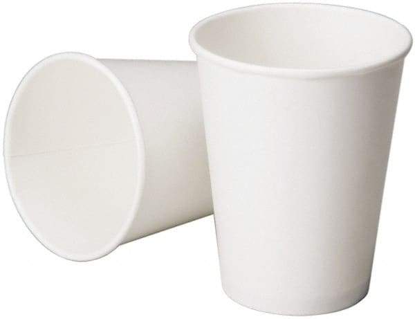 Ability One - 8 oz Paper Cold Cup - White - Eagle Tool & Supply