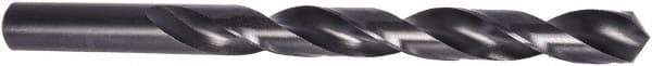 Precision Twist Drill - 15/32" 118° High Speed Steel Jobber Drill - Oxide Finish, Right Hand Cut, Spiral Flute, Straight Shank, 5-3/4" OAL, Standard Point - Eagle Tool & Supply