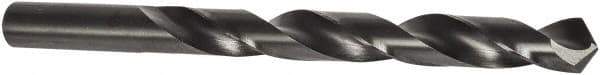 Precision Twist Drill - 1/2" 118° High Speed Steel Jobber Drill - Oxide Finish, Right Hand Cut, Spiral Flute, Straight Shank, 6" OAL, Split Point - Eagle Tool & Supply