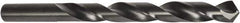 Precision Twist Drill - #8 118° High Speed Steel Jobber Drill - Oxide Finish, Right Hand Cut, Spiral Flute, Straight Shank, 3-5/8" OAL, Split Point - Eagle Tool & Supply