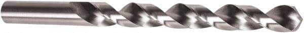 Precision Twist Drill - 31/64" 118° High Speed Steel Jobber Drill - Bright Finish, Right Hand Cut, Spiral Flute, Straight Shank, 5-7/8" OAL, Standard Point - Eagle Tool & Supply