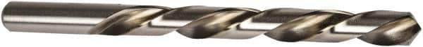 Precision Twist Drill - 3/8" 118° High Speed Steel Jobber Drill - Bright Finish, Left Hand Cut, Spiral Flute, Straight Shank, 5" OAL, Standard Point - Eagle Tool & Supply