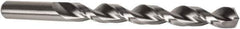 Precision Twist Drill - 10.5mm 135° High Speed Steel Jobber Drill - Bright Finish, Right Hand Cut, Parabolic Flute, Straight Shank, 5-15/64" OAL, Split Point - Eagle Tool & Supply