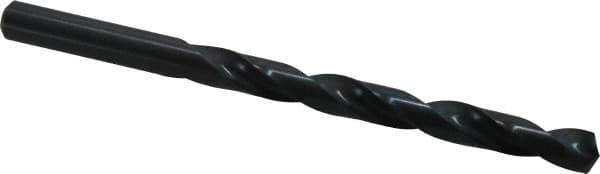 Precision Twist Drill - Letter M 135° High Speed Steel Jobber Drill - Oxide Finish, Right Hand Cut, Spiral Flute, Straight Shank, 4-3/8" OAL, Split Point - Eagle Tool & Supply