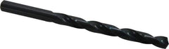 Precision Twist Drill - Letter M 135° High Speed Steel Jobber Drill - Oxide Finish, Right Hand Cut, Spiral Flute, Straight Shank, 4-3/8" OAL, Split Point - Eagle Tool & Supply