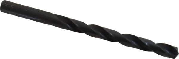 Precision Twist Drill - Letter P 135° High Speed Steel Jobber Drill - Oxide Finish, Right Hand Cut, Spiral Flute, Straight Shank, 4-5/8" OAL, Split Point - Eagle Tool & Supply