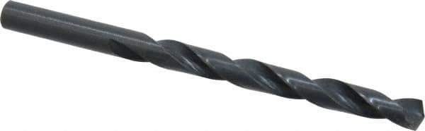 Precision Twist Drill - Letter Q 135° High Speed Steel Jobber Drill - Oxide Finish, Right Hand Cut, Spiral Flute, Straight Shank, 4-3/4" OAL, Split Point - Eagle Tool & Supply