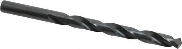 Precision Twist Drill - Letter R 135° High Speed Steel Jobber Drill - Oxide Finish, Right Hand Cut, Spiral Flute, Straight Shank, 4-3/4" OAL, Split Point - Eagle Tool & Supply