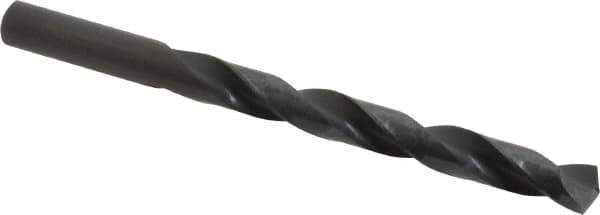 Precision Twist Drill - Letter Z 135° High Speed Steel Jobber Drill - Oxide Finish, Right Hand Cut, Spiral Flute, Straight Shank, 5-1/4" OAL, Split Point - Eagle Tool & Supply